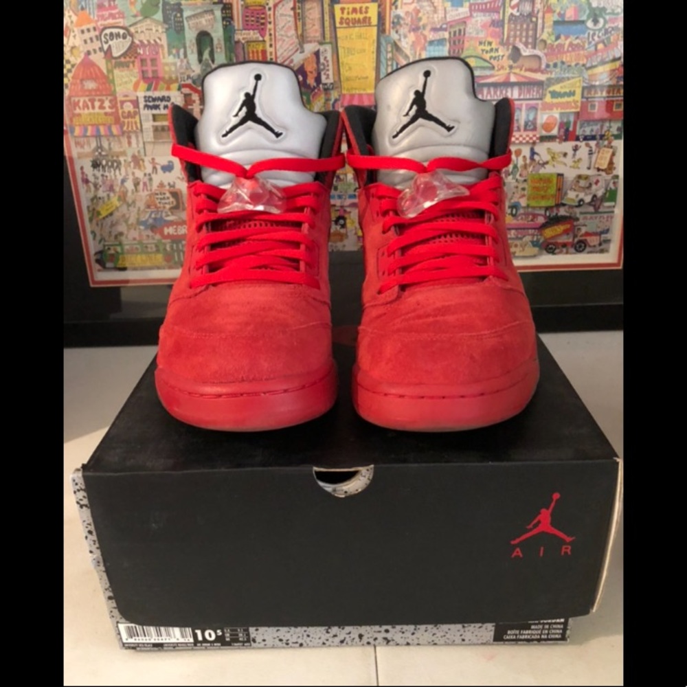 Air Jordan Retro 5 University Red / Black US Mens sz 10.5